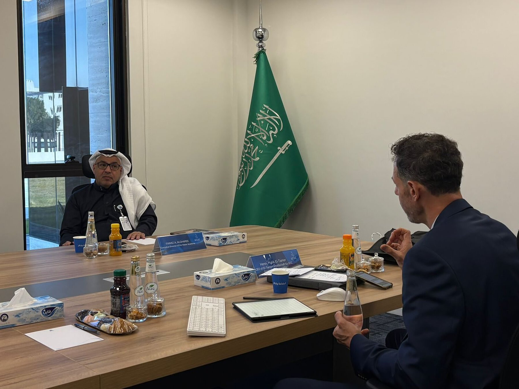 Gespräch mit dem Executive Director der Water Academy, Saudi-Arabien