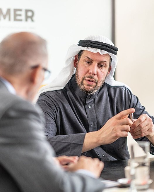 استقبال ضيف من منطقة الخليج في مكتبنا في بون